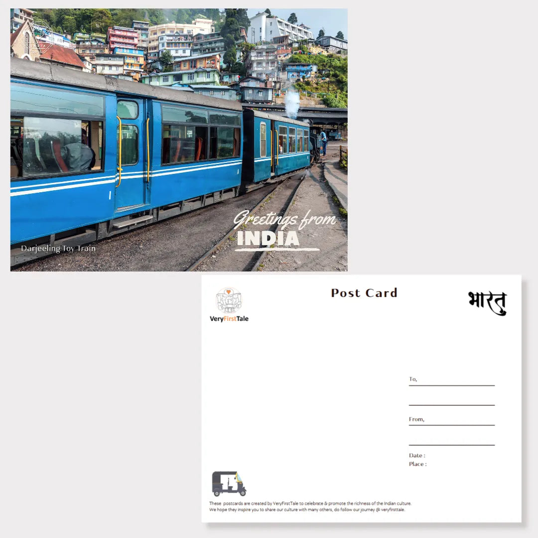 Darjeeling Toy Train India Postcards (Free Envelopes)
