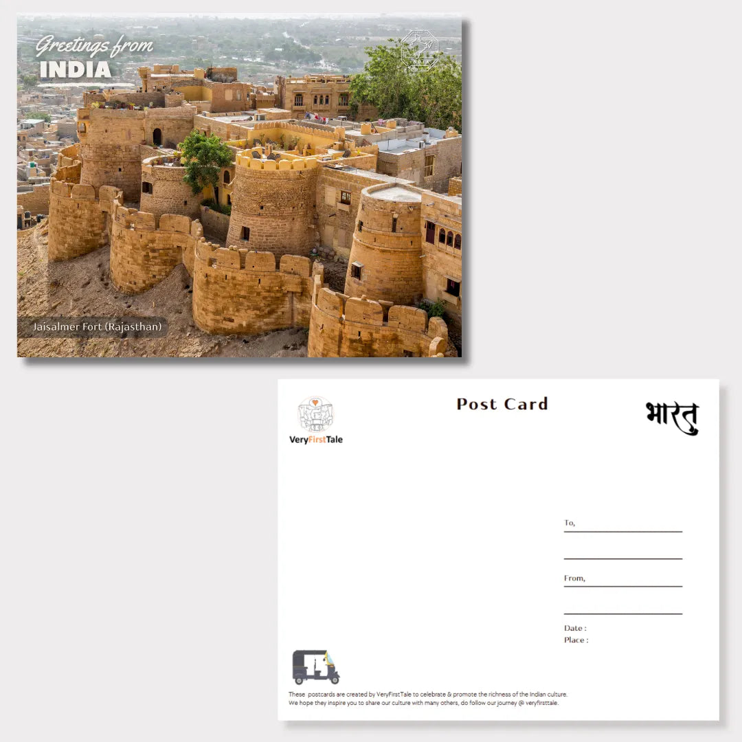 Popular Forts of India Postcards Assorted Collection - Pack of 5 (Free Envelopes)