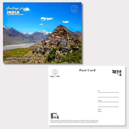 Spiti Key Monastery Himachal Pradesh India Postcards (Free Envelopes)
