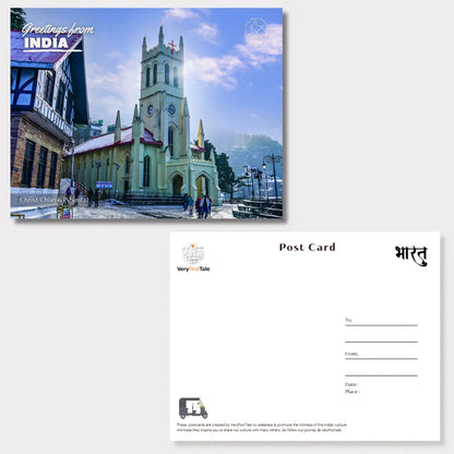 Shimla Christ Church India Postcards (Free Envelopes)
