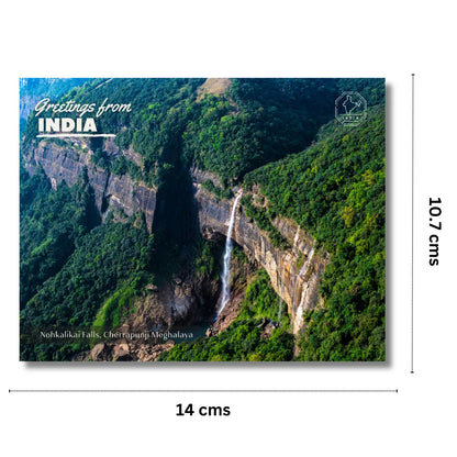 Meghalaya Nohkalikai Falls India Postcards (Free Envelopes)