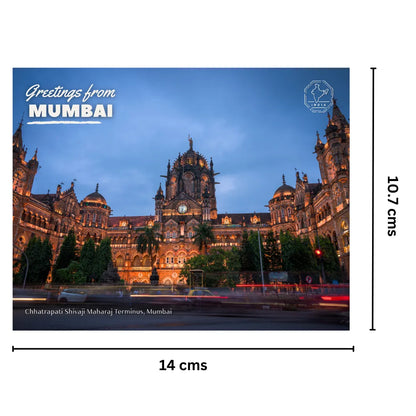 CST Station Mumbai Postcards (Free Envelopes)