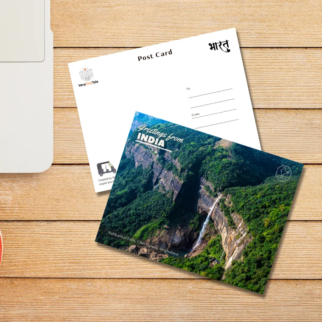 Meghalaya Nohkalikai Falls India Postcards (Free Envelopes)