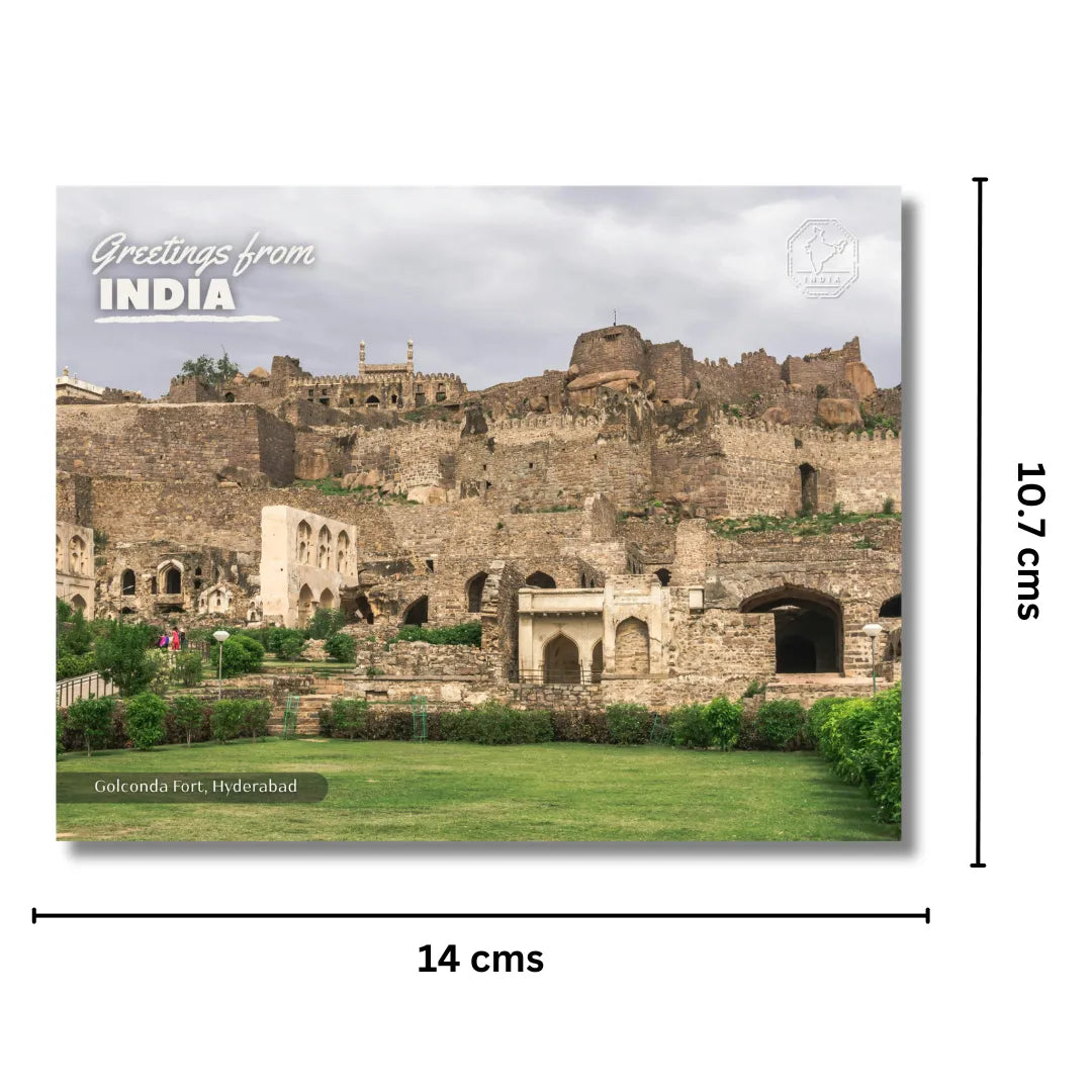 Golconda Fort Hyderabad Postcards (Free Envelopes)