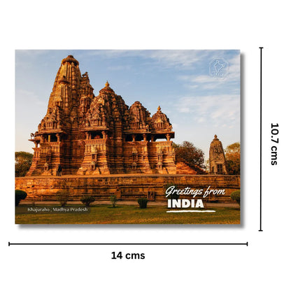 Khajuraho Temple Madhya Pradesh Postcards (Free Envelopes)