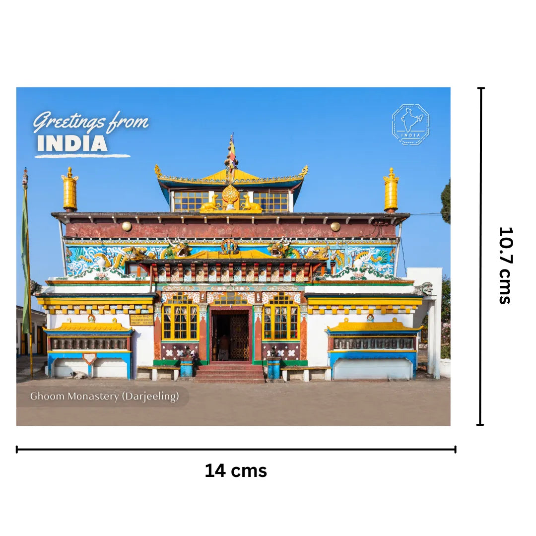 Darjeeling Ghoom Monastery India Postcards (Free Envelopes)