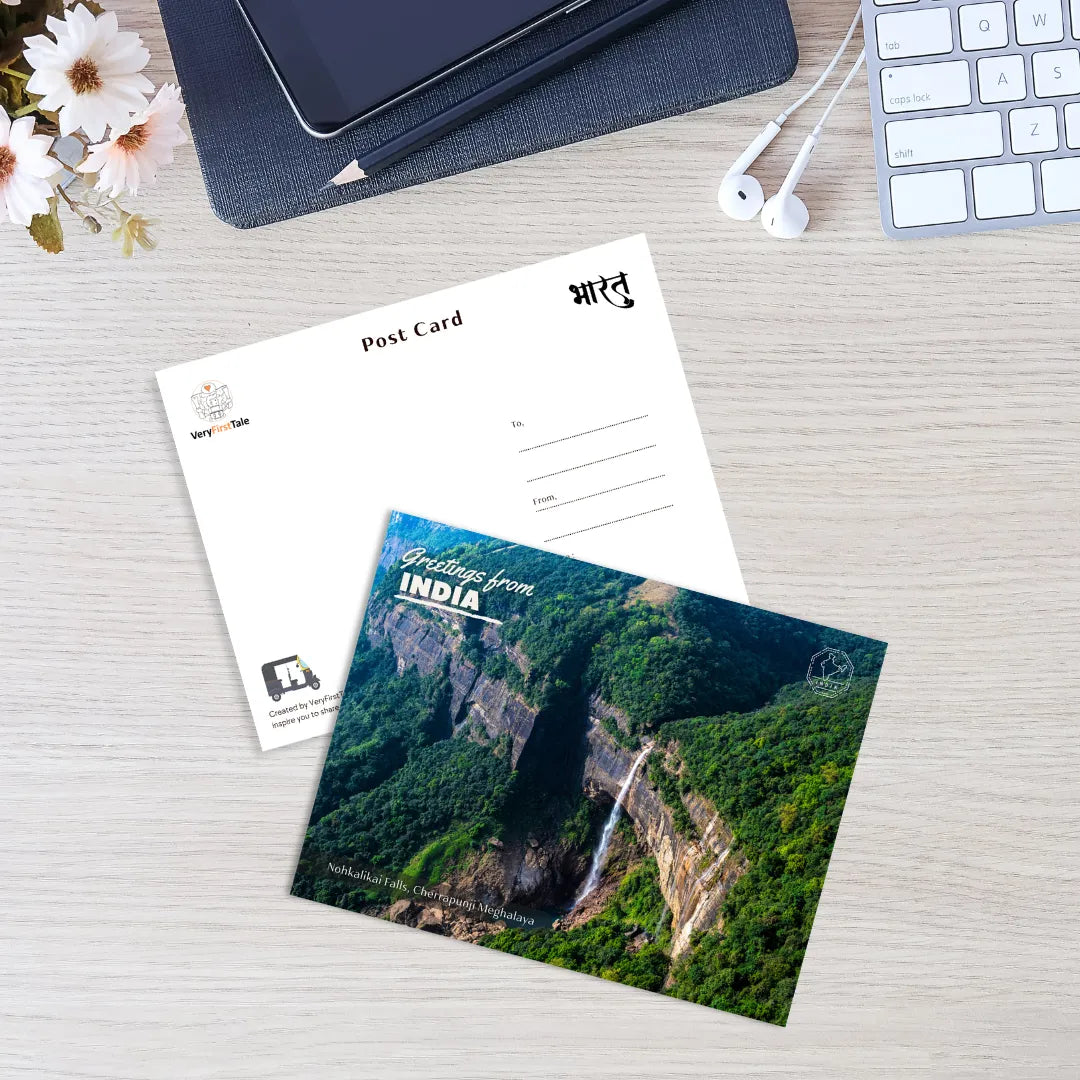 Meghalaya Nohkalikai Falls India Postcards (Free Envelopes)