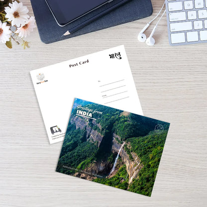 Meghalaya Nohkalikai Falls India Postcards (Free Envelopes)
