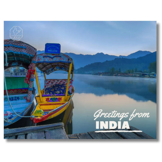 Kashmir Shikara India Postcards (Free Envelopes)