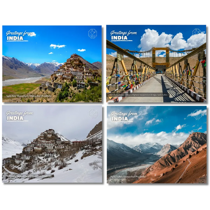 Spiti Postcards Pack of 4 (Free Envelopes)