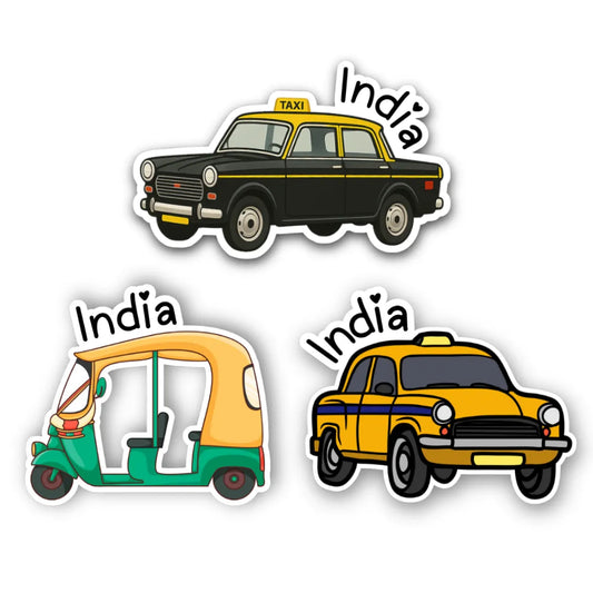 India Fridge Magnets (Set of 3)