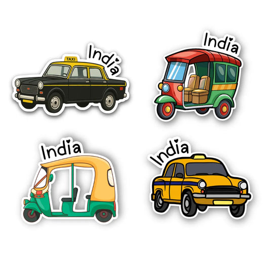 India Fridge Magnets (Set of 4)