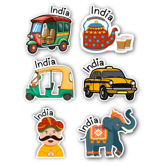 India Fridge Magnets (Set of 6)